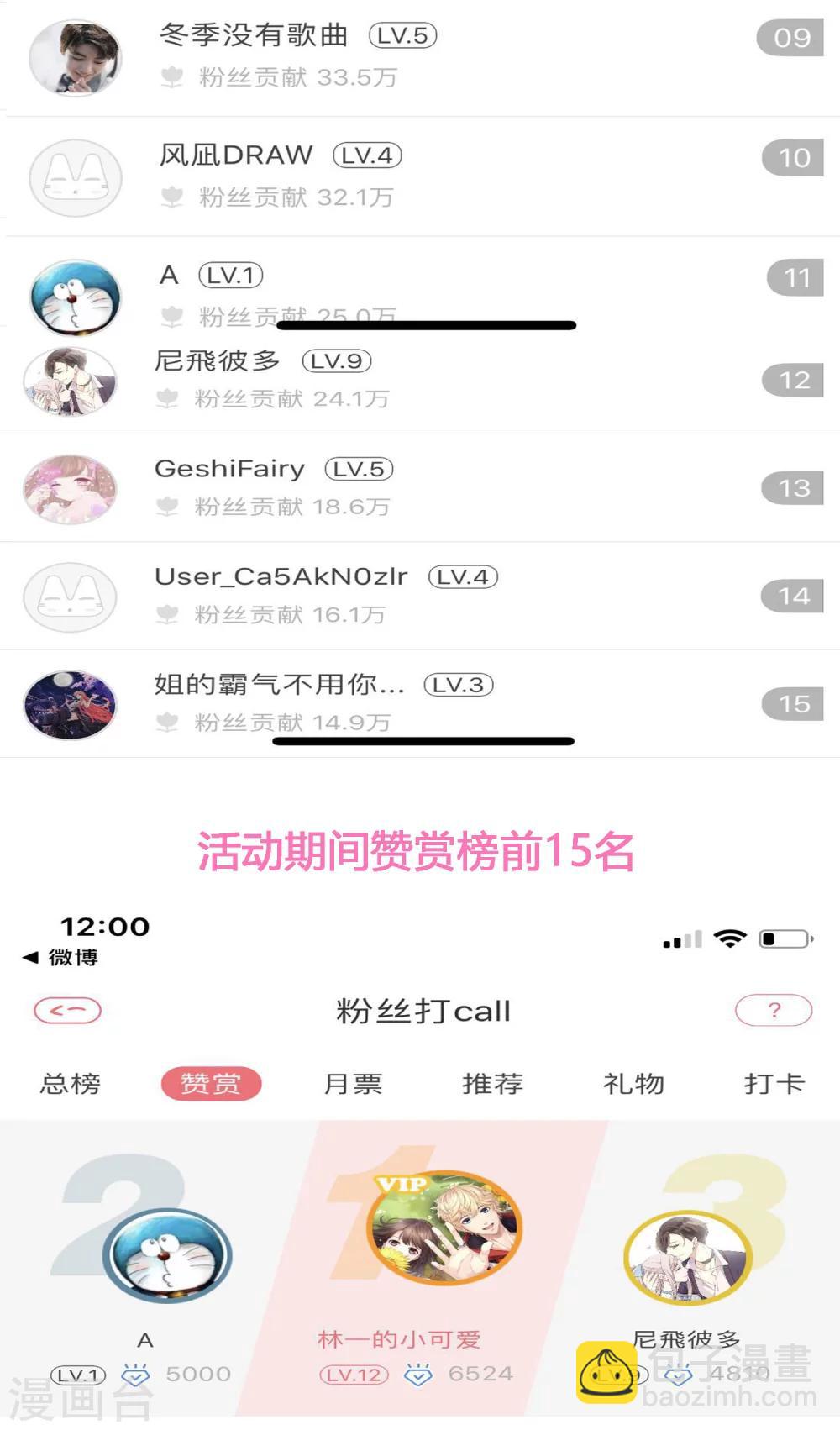 获奖名单-第30话