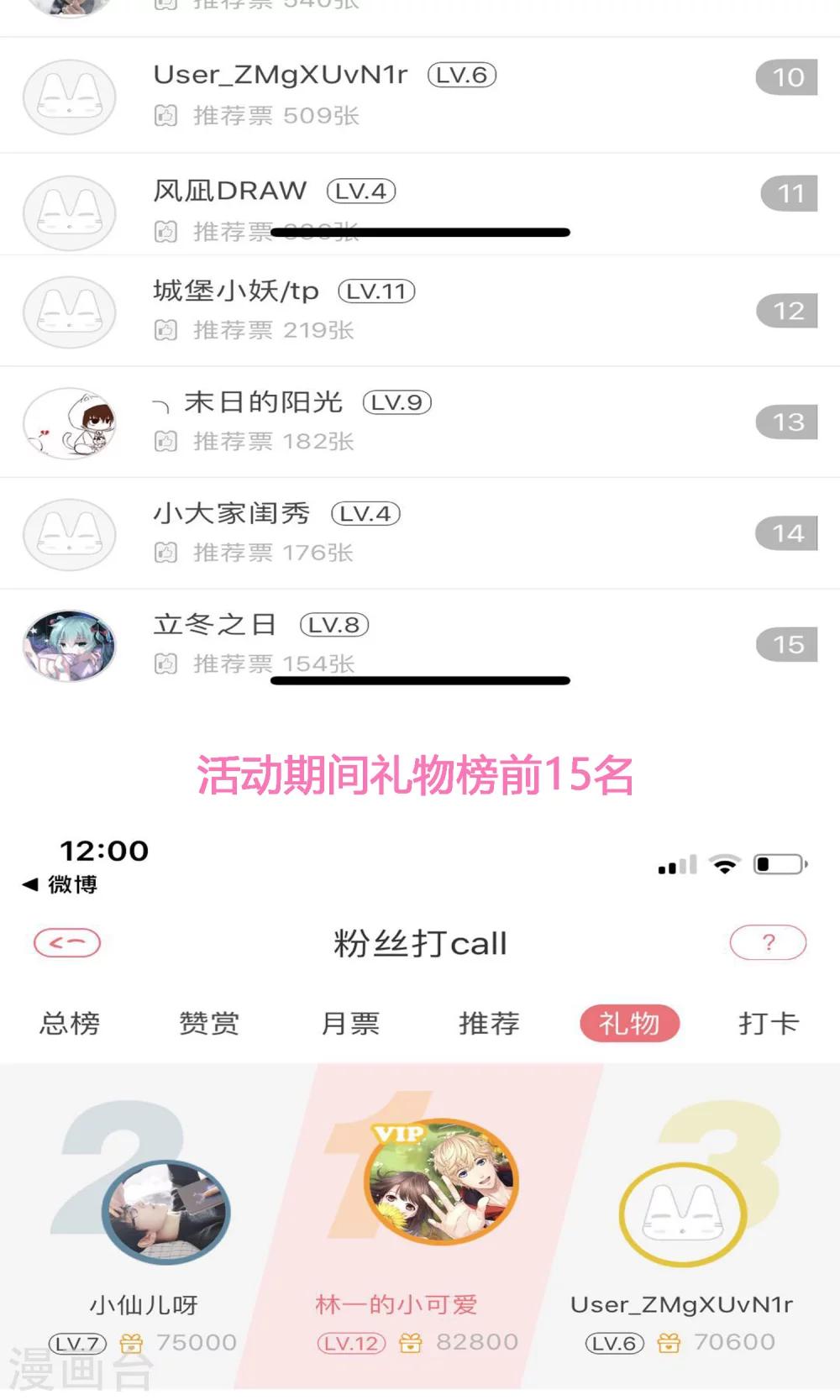 获奖名单-第30话