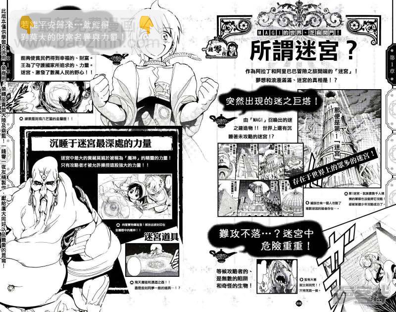 魔笛MAGI - 公式書彩頁長廊01 - 1