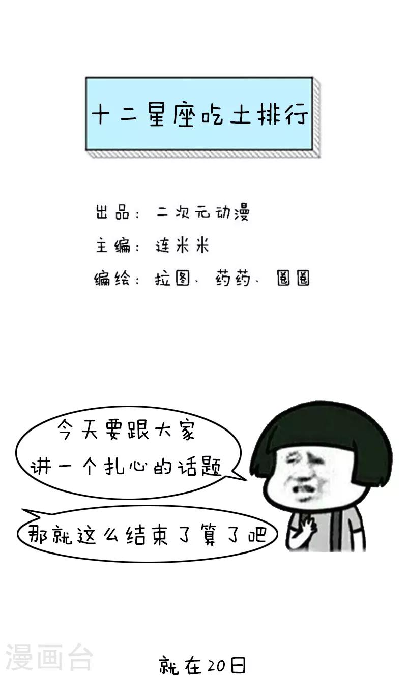 第205话 表情包丨十二星座吃土排行-第206话