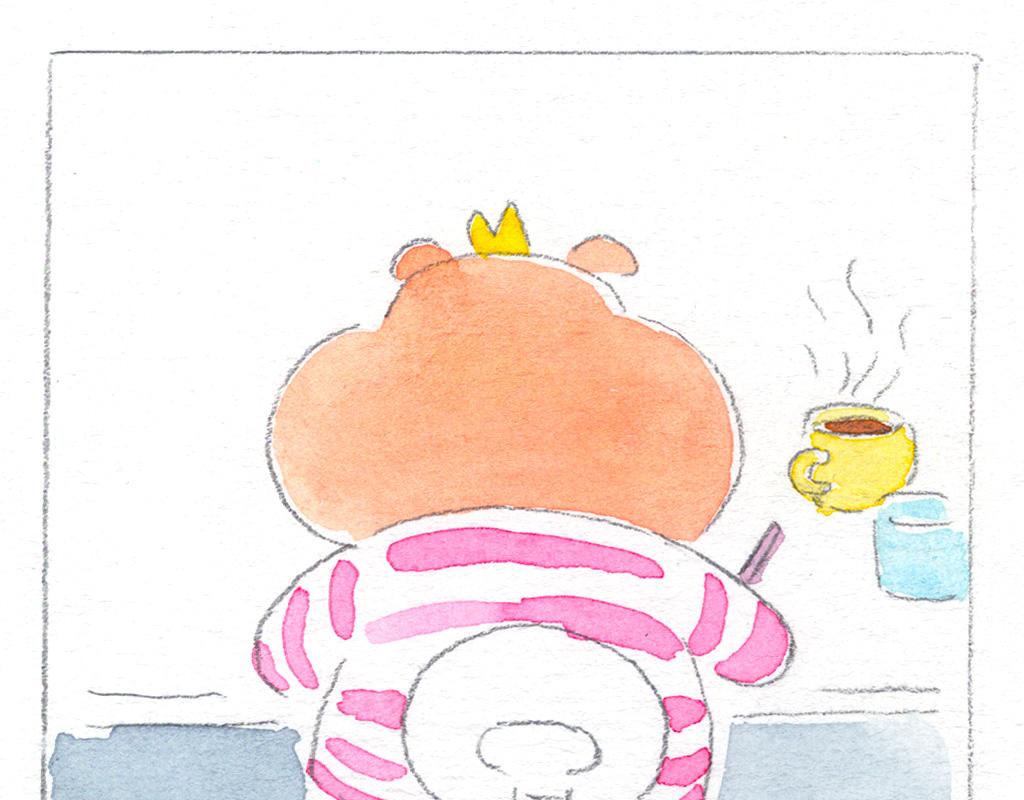 阿美是隻豬 - 畫畫不要喝咖啡 - 4