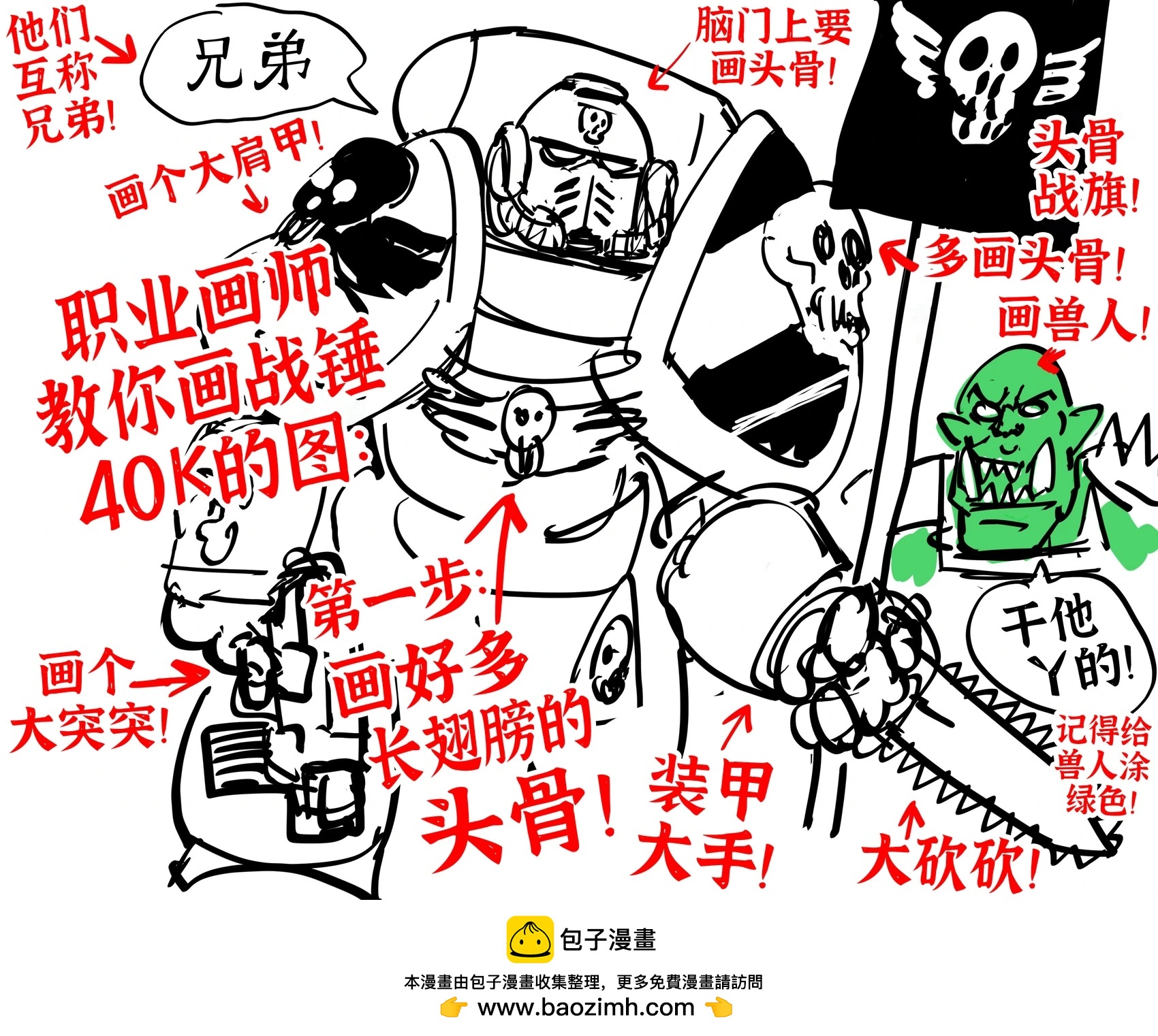 Baalbuddy漫畫小短篇 - 畫《戰錘40K》的圖時遇到困難的全面詳細的學習指南 - 1