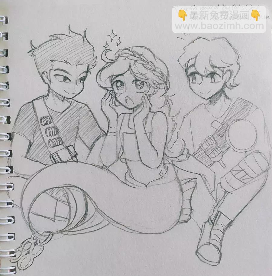 被海洋垃圾污染後的小美人魚 - 同人圖57 - 1