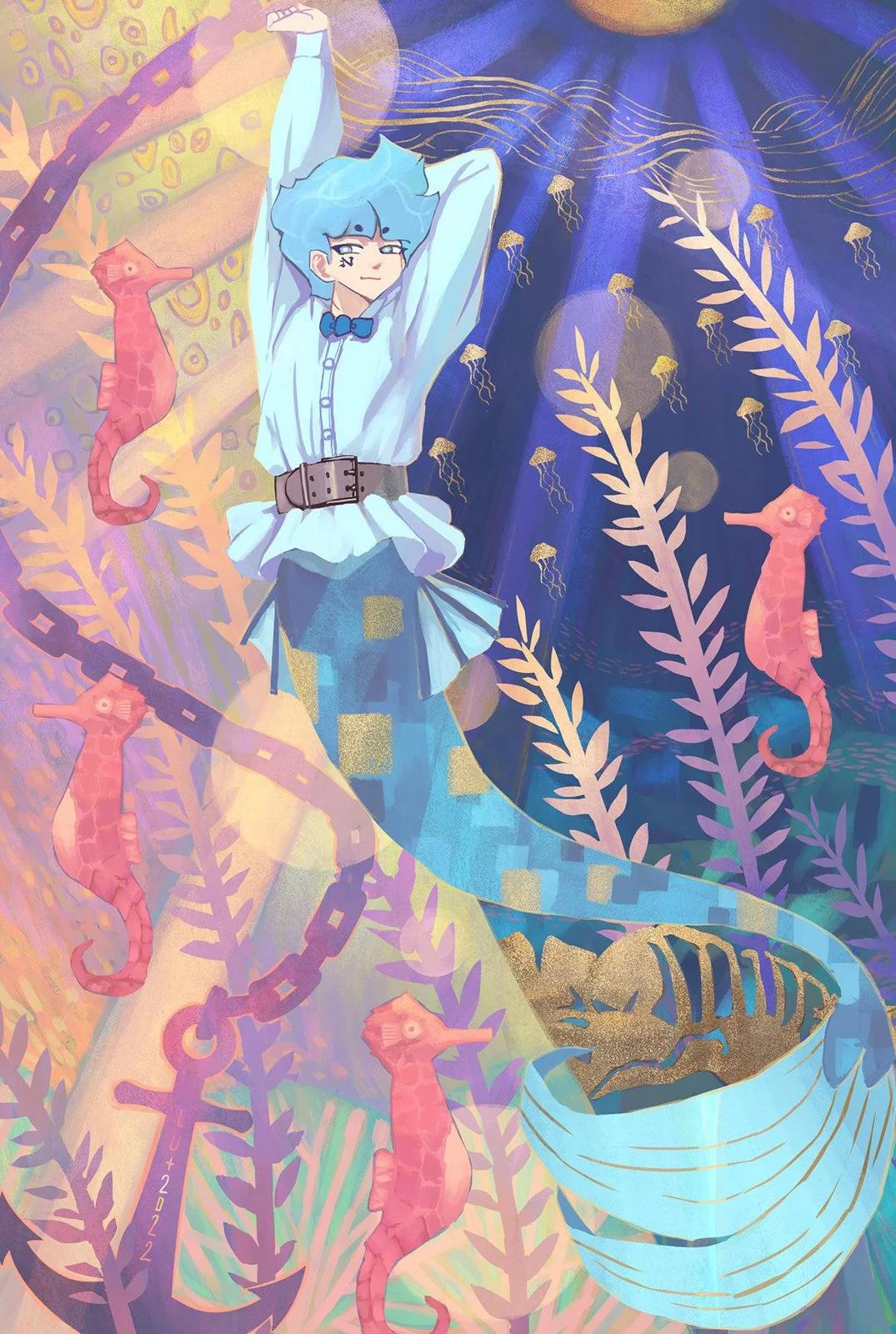 被海洋垃圾污染後的小美人魚 - 同人圖143 - 3
