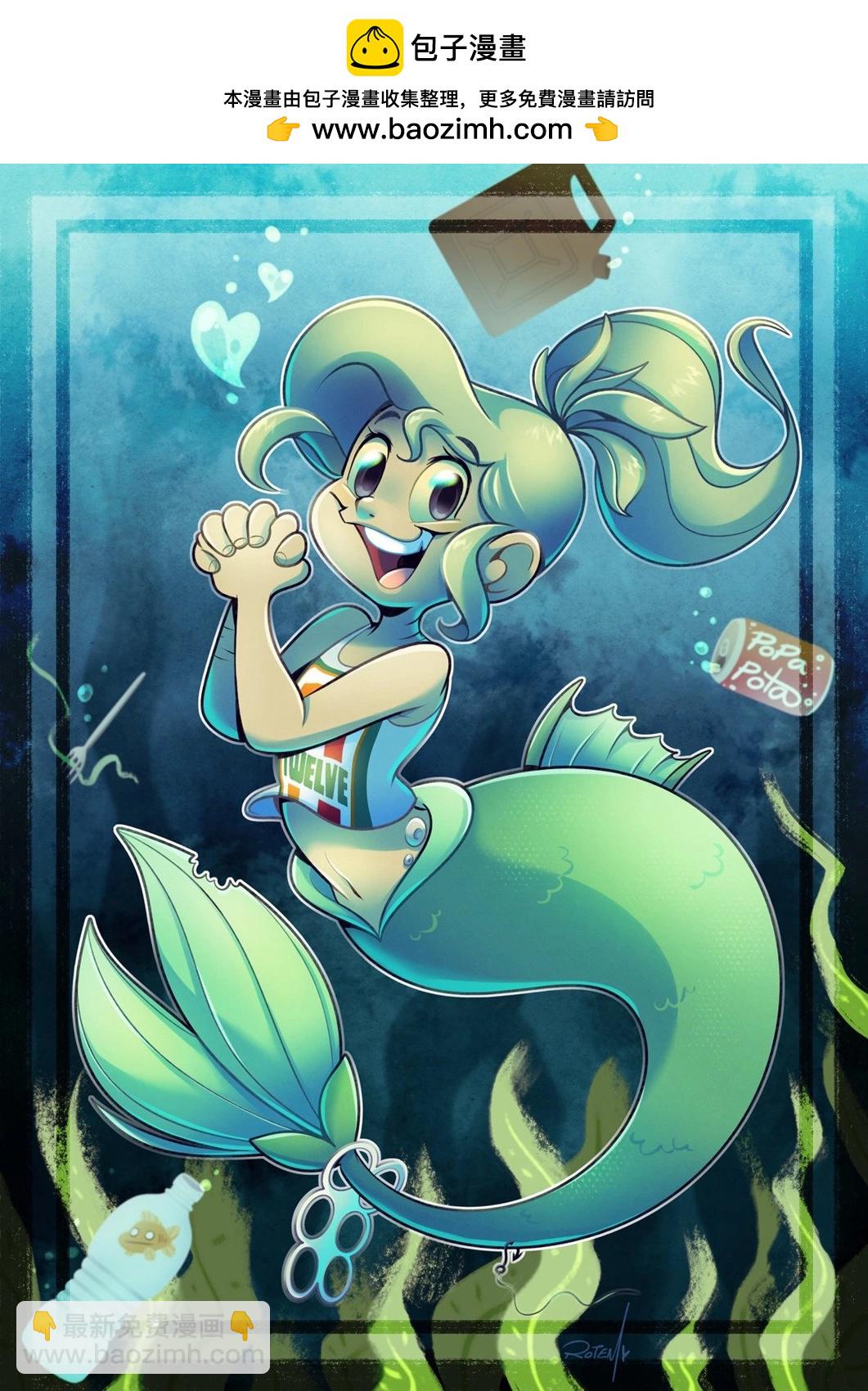 被海洋垃圾污染後的小美人魚 - 同人圖161 - 2