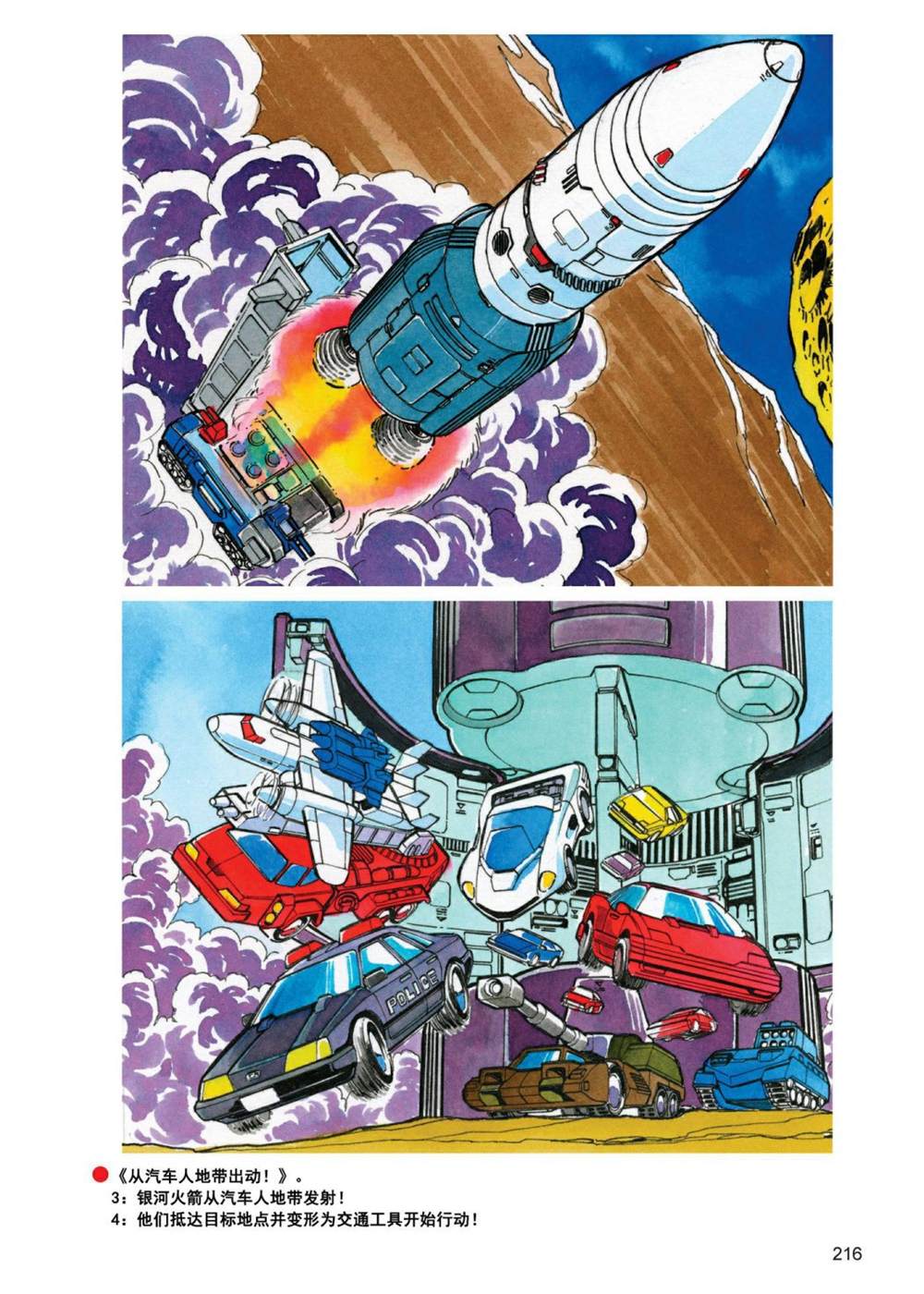 變形金剛日版G1雜誌插畫 - 《戰鬥吧！超機械生命體變形金剛：地帶》 - 4