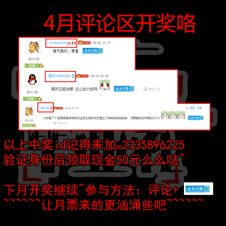 毕业礼3月票抽奖开奖咯-第50话