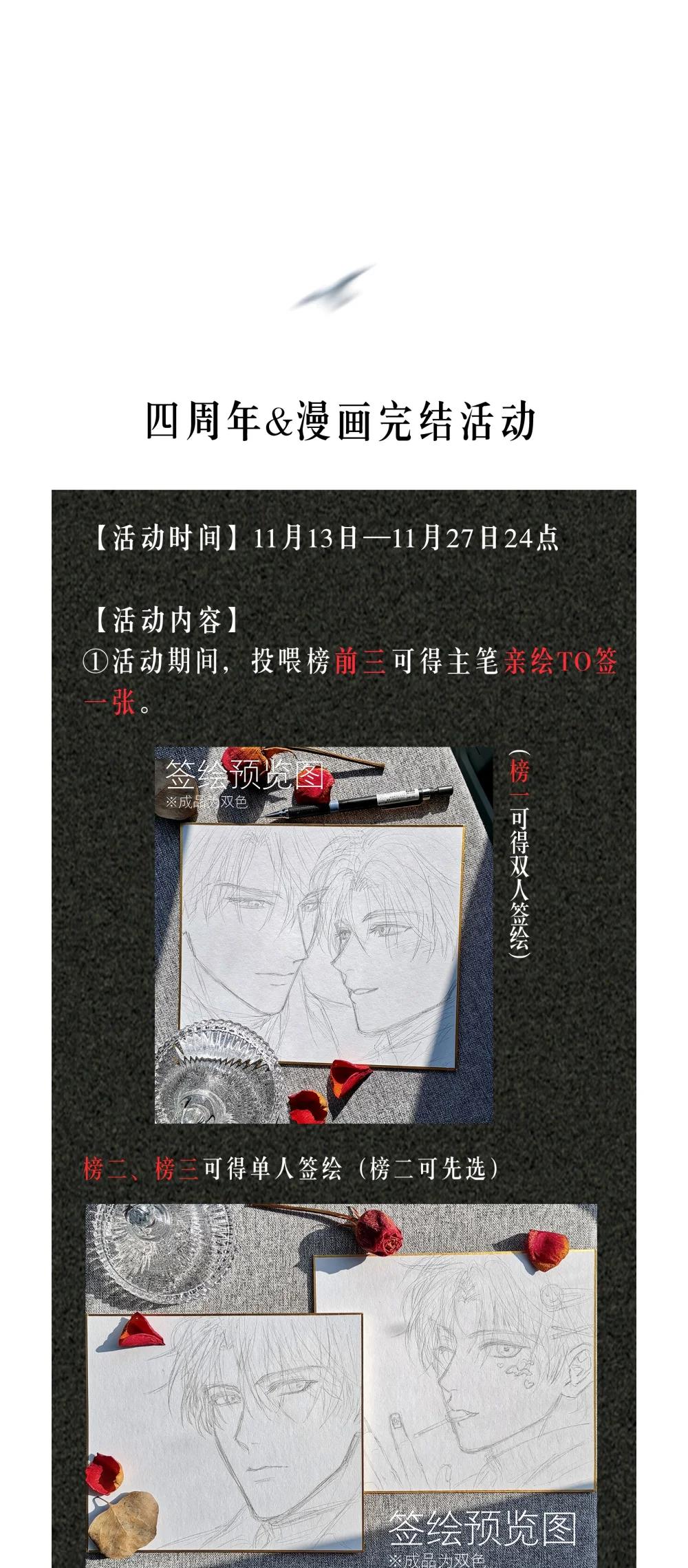 四周年&完结活动 投喂得签绘、头像框、吧唧等周边！-第122话