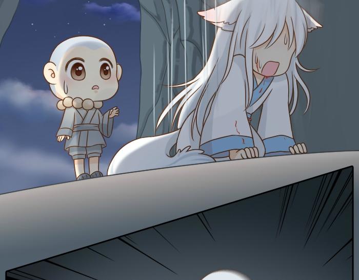 第8话 为了保护小和尚小狐狸身负重伤！-第8话