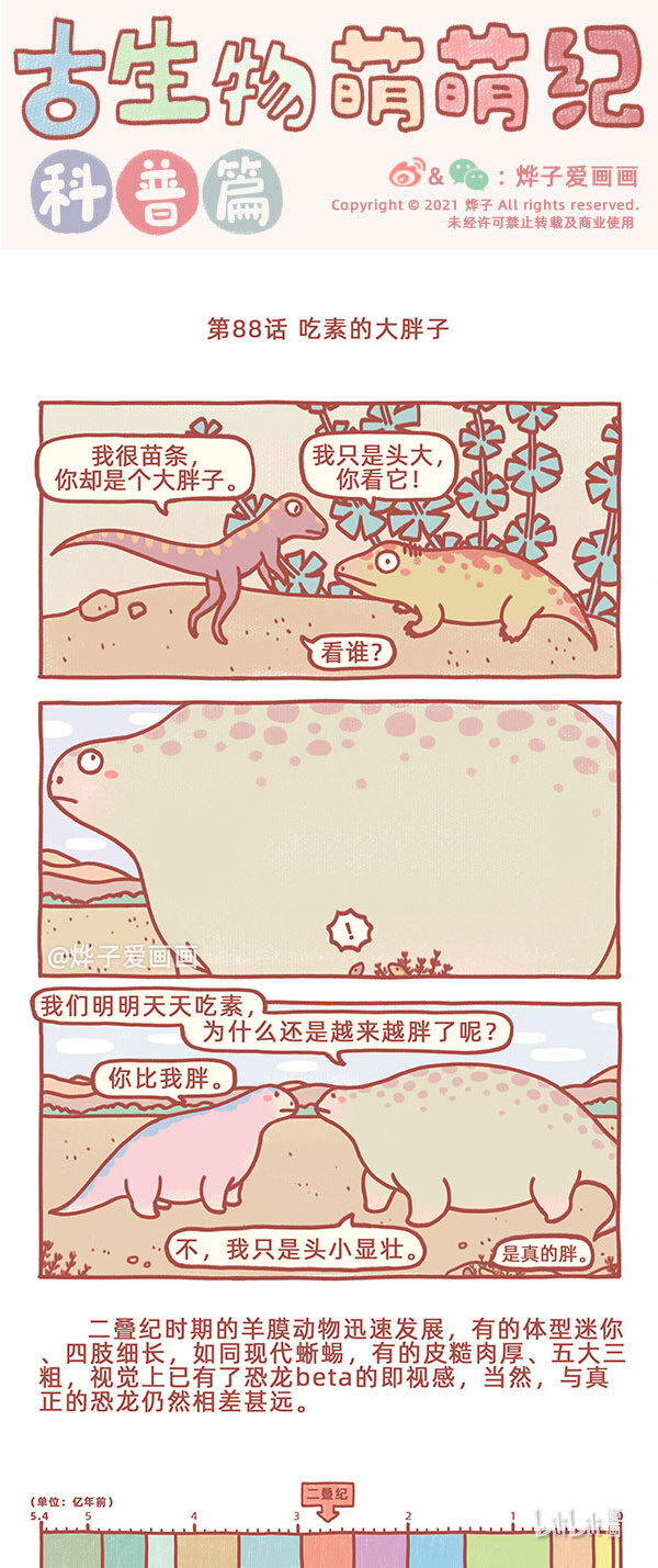 古生物萌萌紀（科普篇） - 第88話 吃素的大胖子 - 1