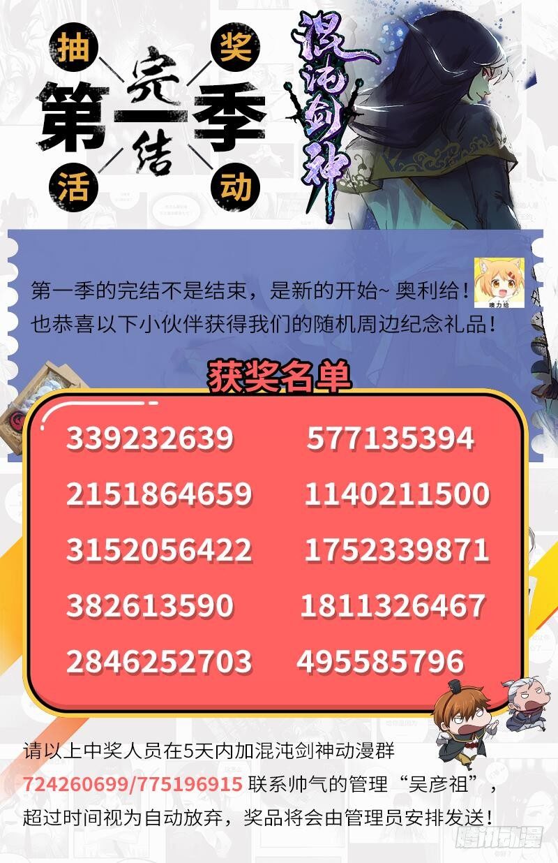 混沌劍神（馴鹿版） - 獲獎名單 - 1