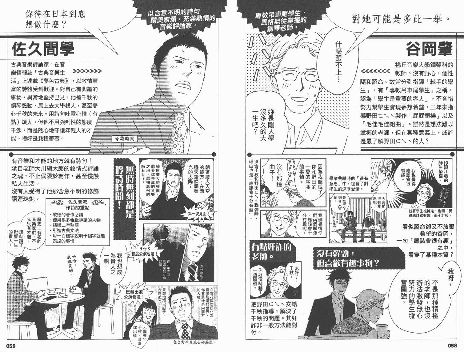 交響情人夢 - 交響情人夢角色資料書(1/2) - 2