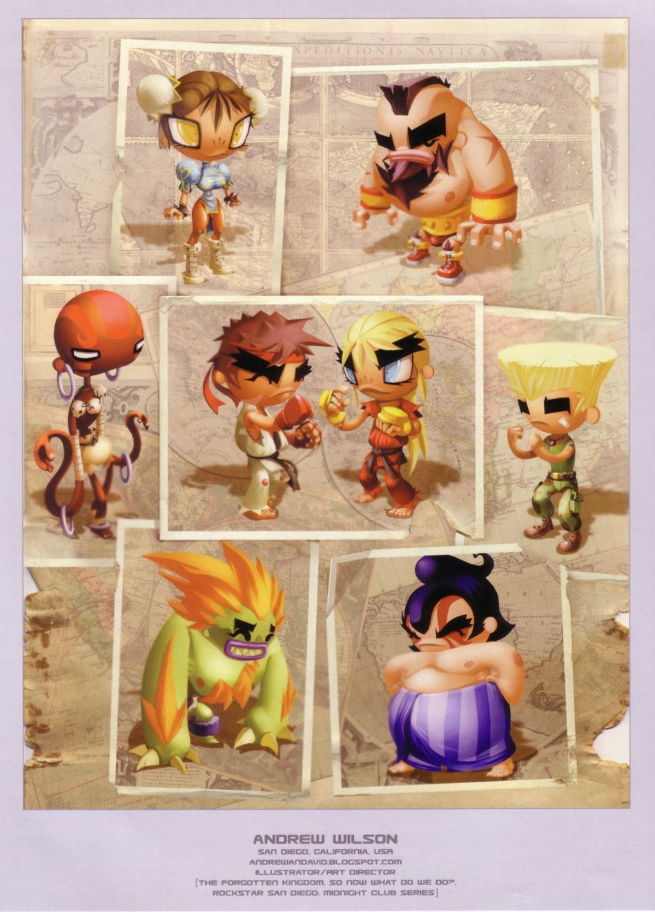 街頭霸王 特刊合集 - 舊畫集8(1/3) - 2