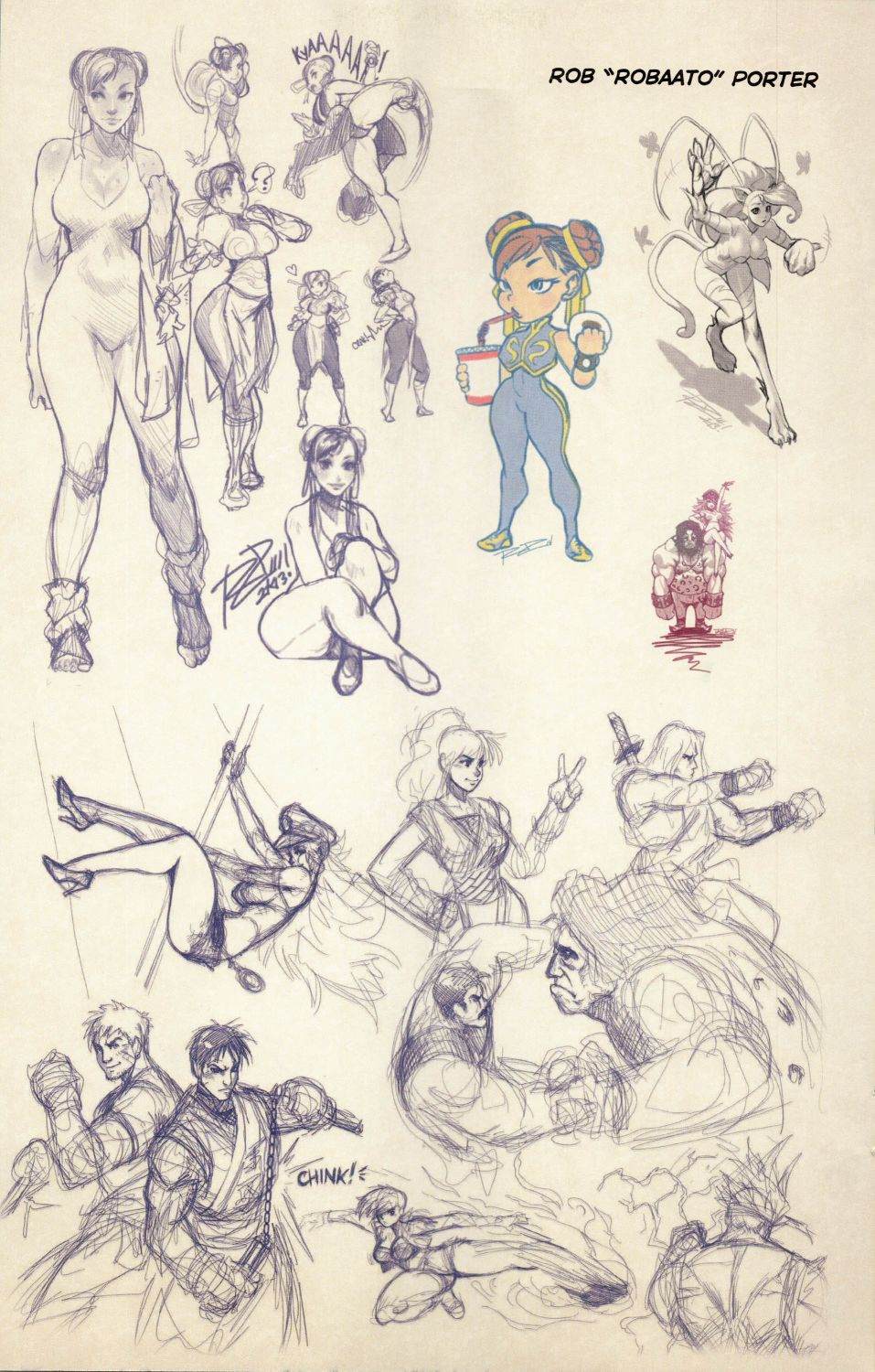 街頭霸王 特刊合集 - 草圖集1(1/2) - 2