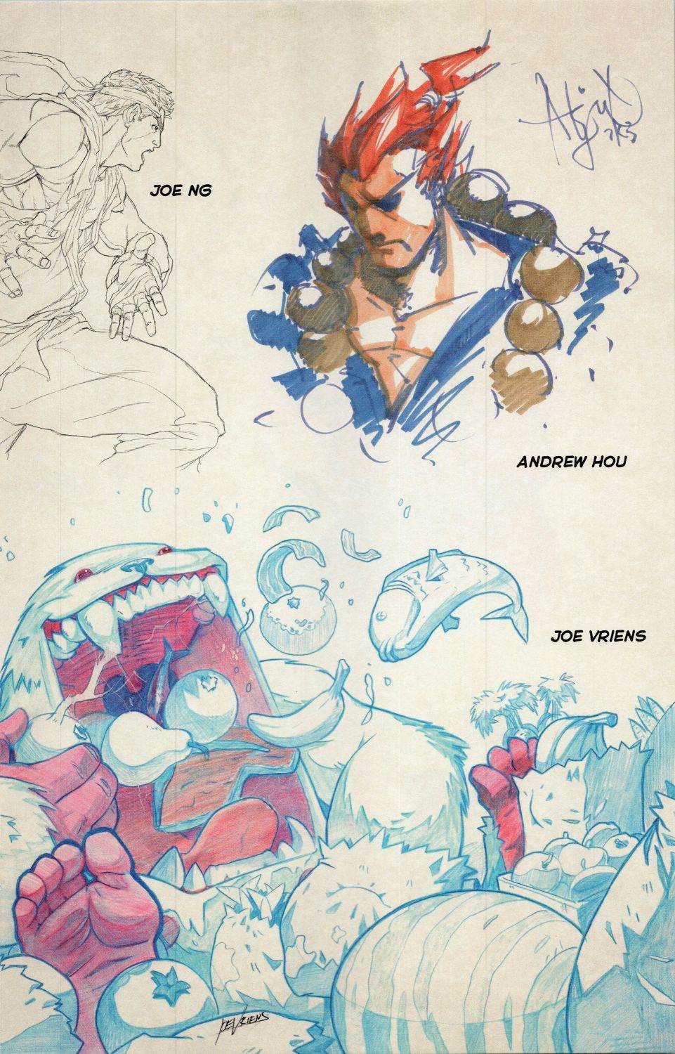 街頭霸王 特刊合集 - 草圖集1(1/2) - 5