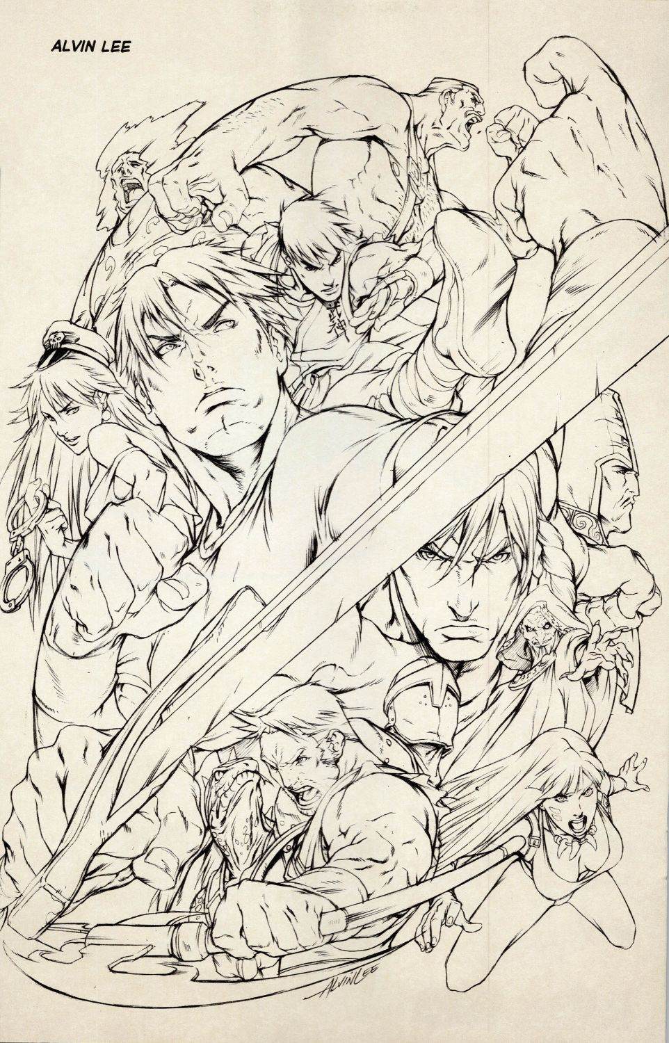 街頭霸王 特刊合集 - 草圖集1(1/2) - 8