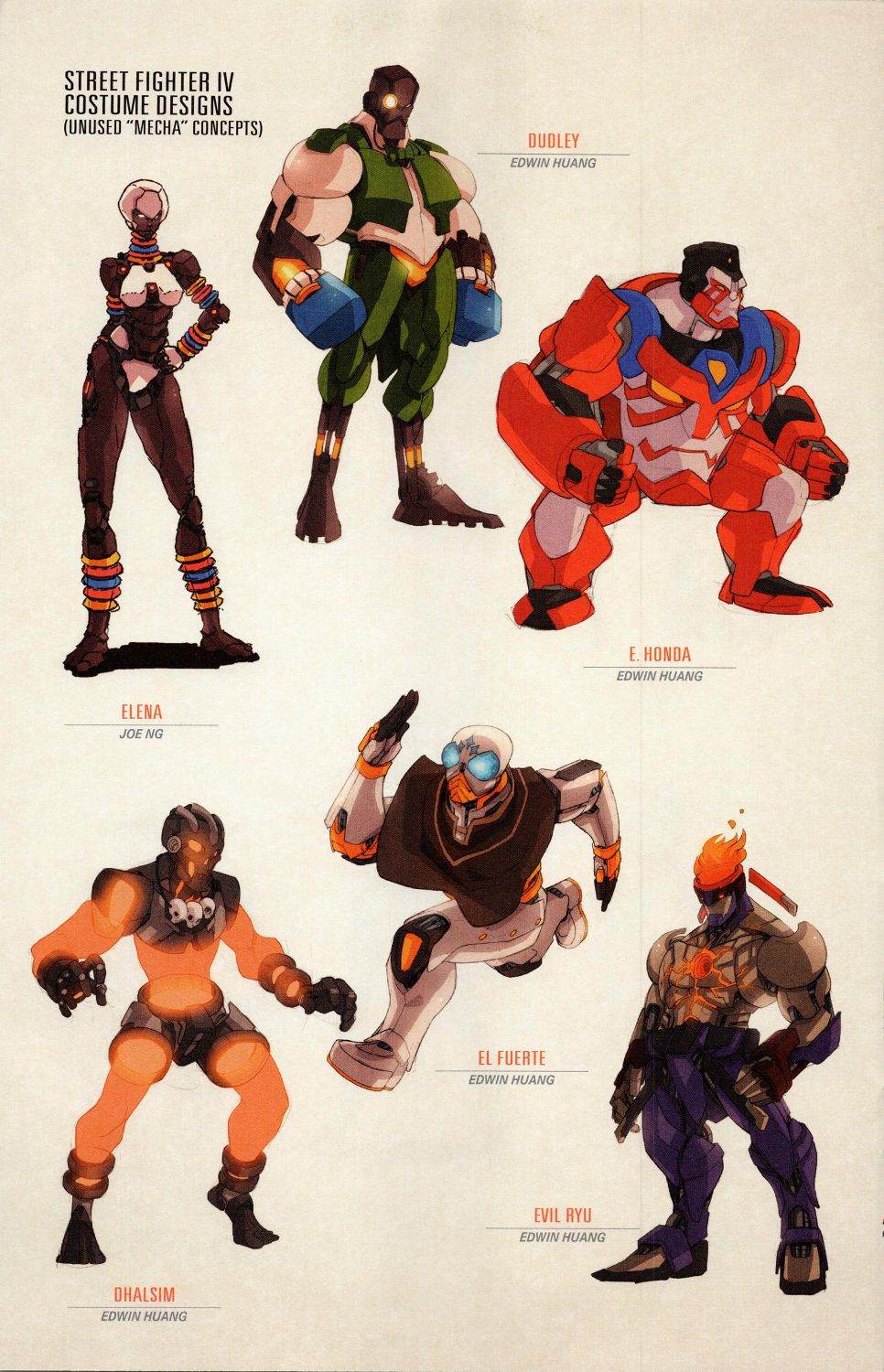 街頭霸王 特刊合集 - 草圖集1(1/2) - 4