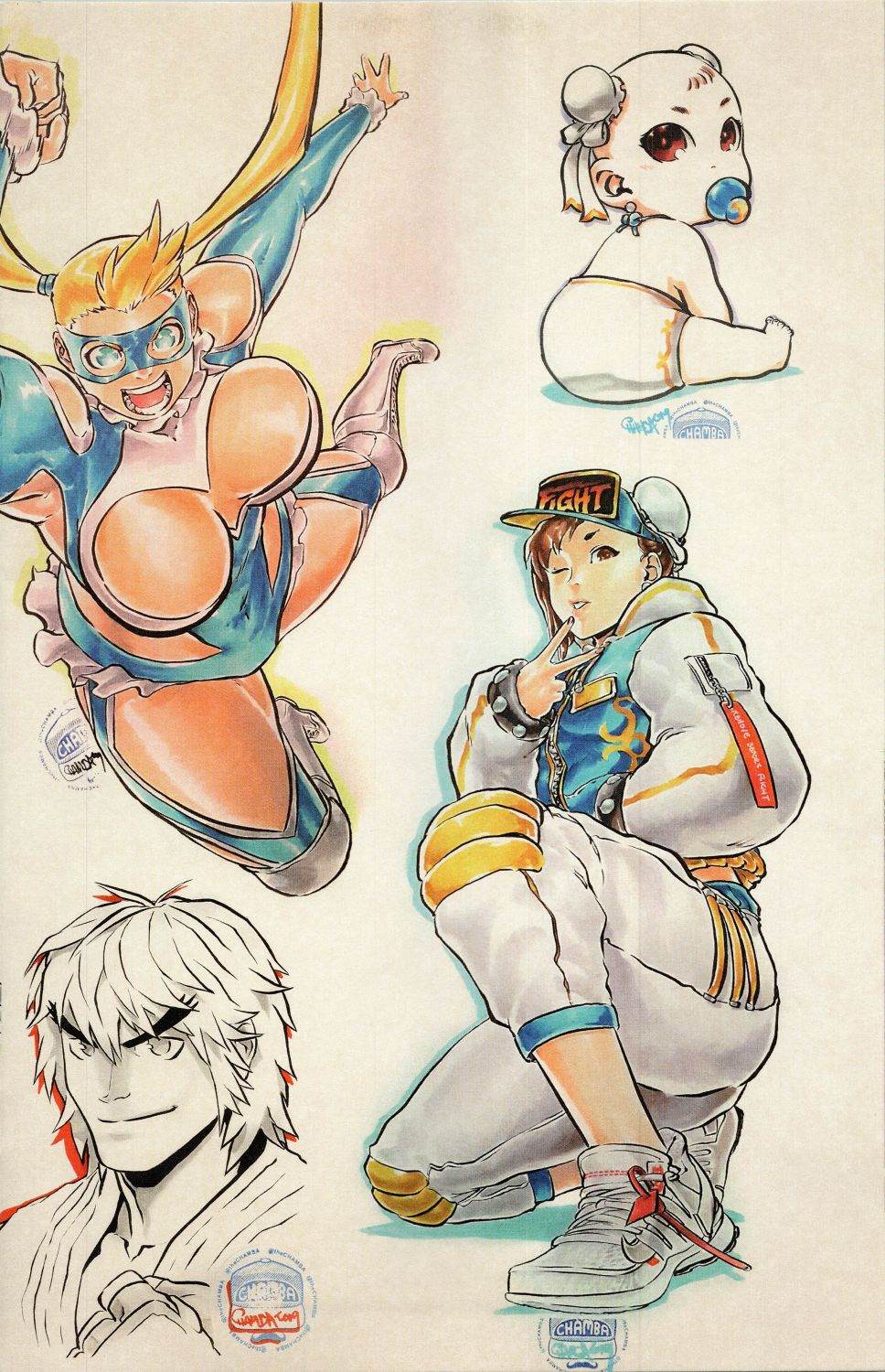 街頭霸王 特刊合集 - 草圖集1(1/2) - 1