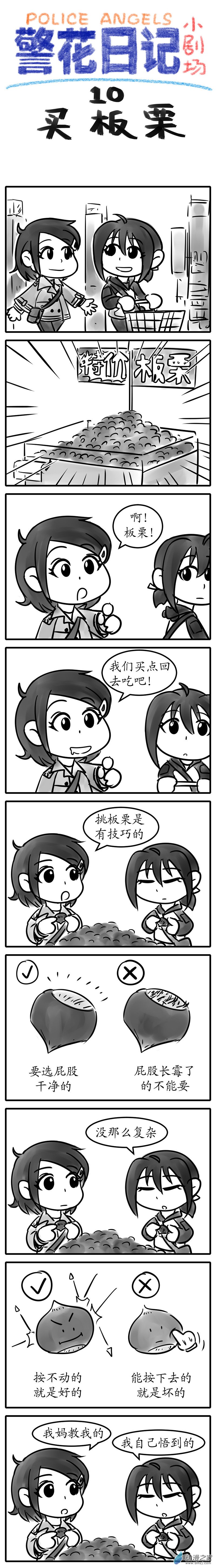 警花日記小劇場 - 10【買板栗】 - 1