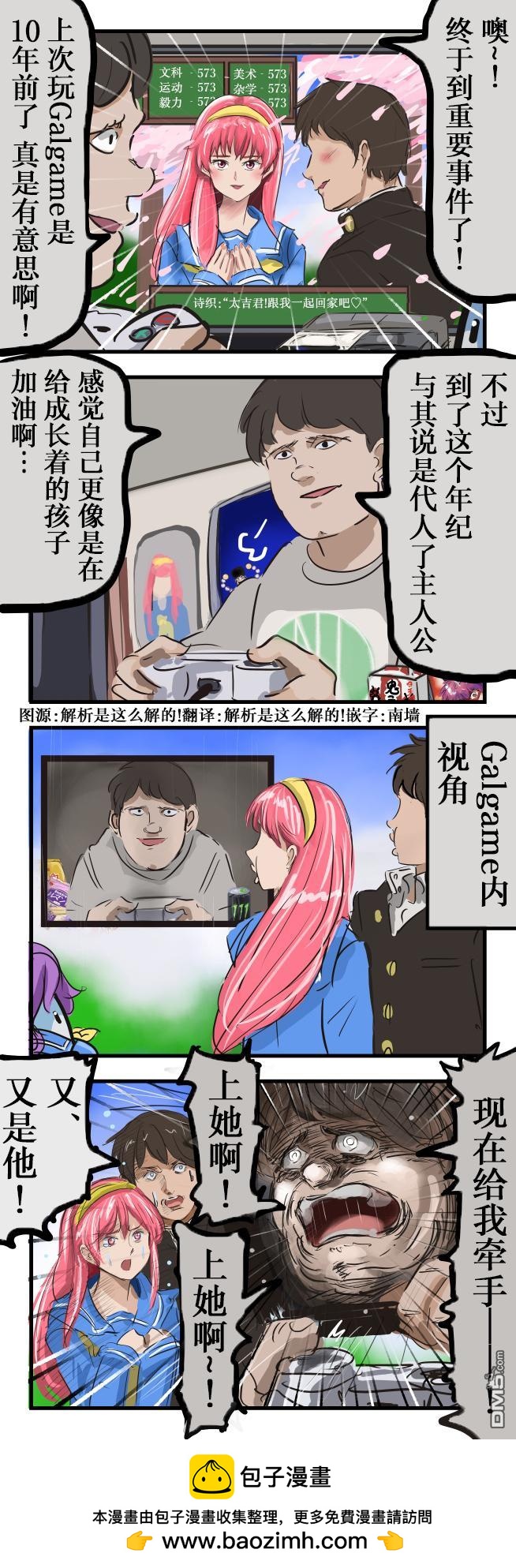 カコミスル老師四格合集 - Galgame中看到的風景 - 1