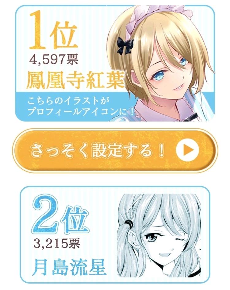 女神的露天咖啡廳 - 官方人氣投票結果 - 1