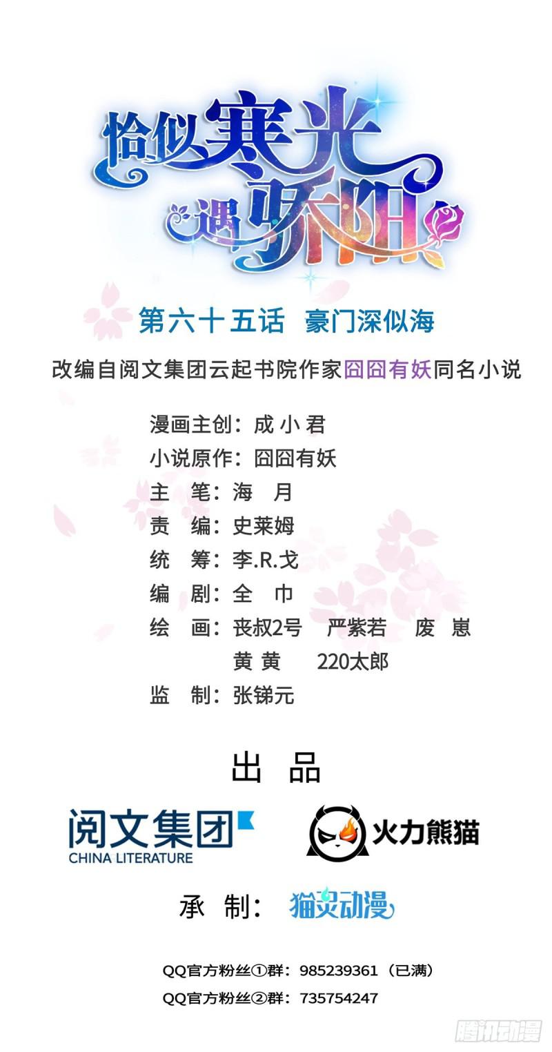 恰似寒光遇驕陽 - 第六十五話 豪門深似海 - 1