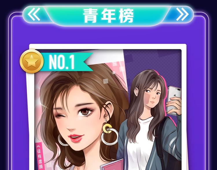 《徒有虚颜》青年榜&飙升榜第一-第144话