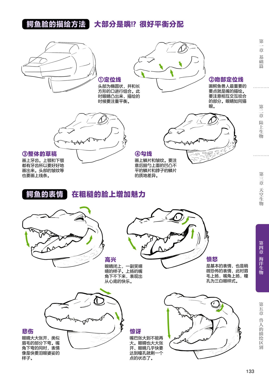 兽人的描绘方法 -从真实系兽人到抽象系兽人 - 第4话 海洋生物 - 1