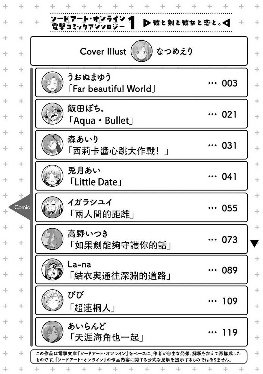 Sword Art Online官方同人集 - 如果劍能守護你的回 - 1