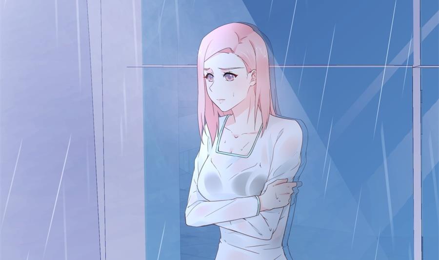 雨中淋湿的她(1/2)-第54话