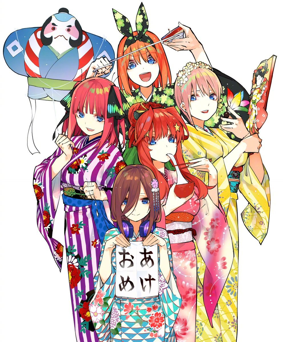 五等分的花嫁 - 2019賀年圖 - 1