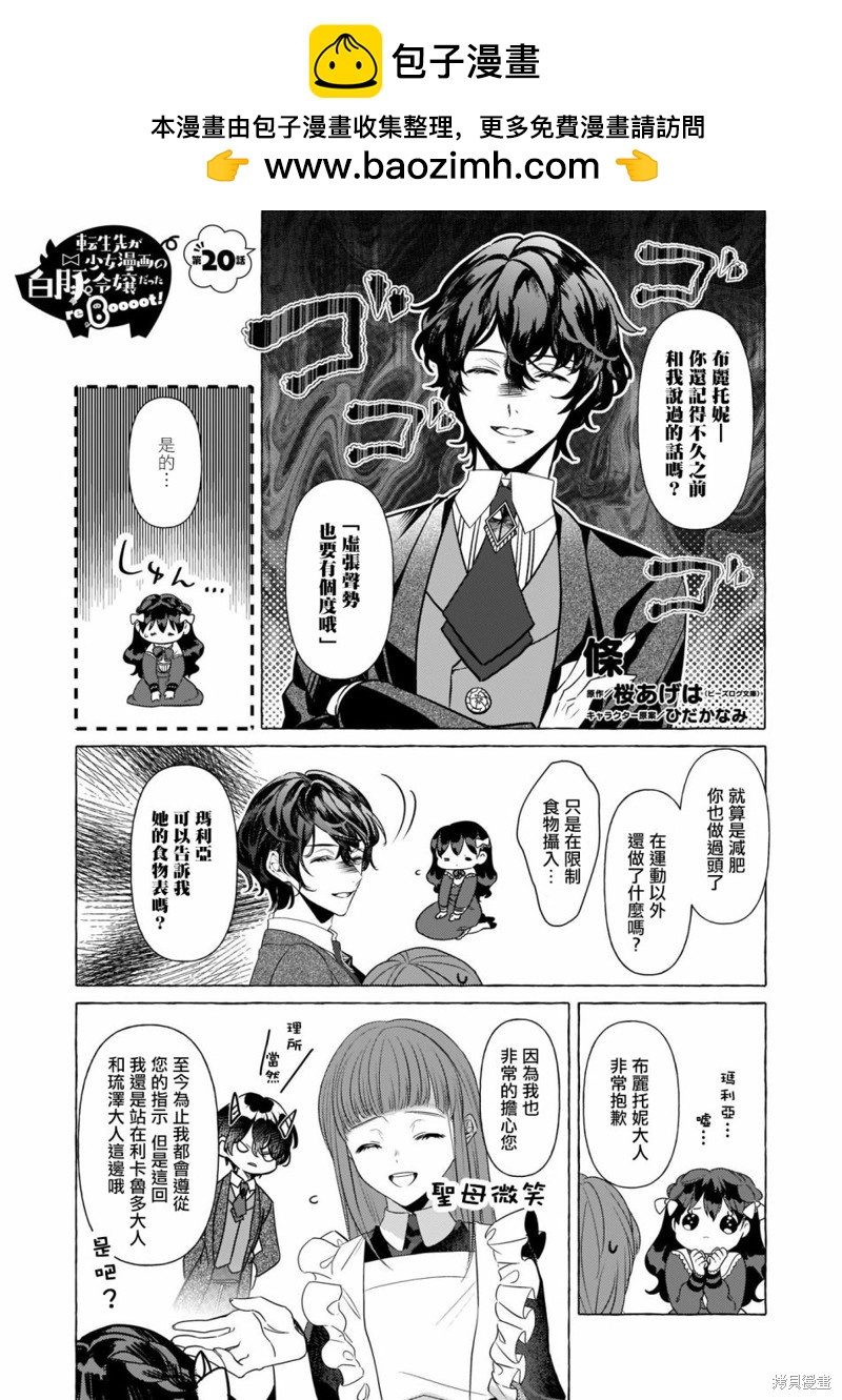 轉生成了少女漫裡的白豚千金 - 第20話 - 1